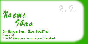 noemi ibos business card